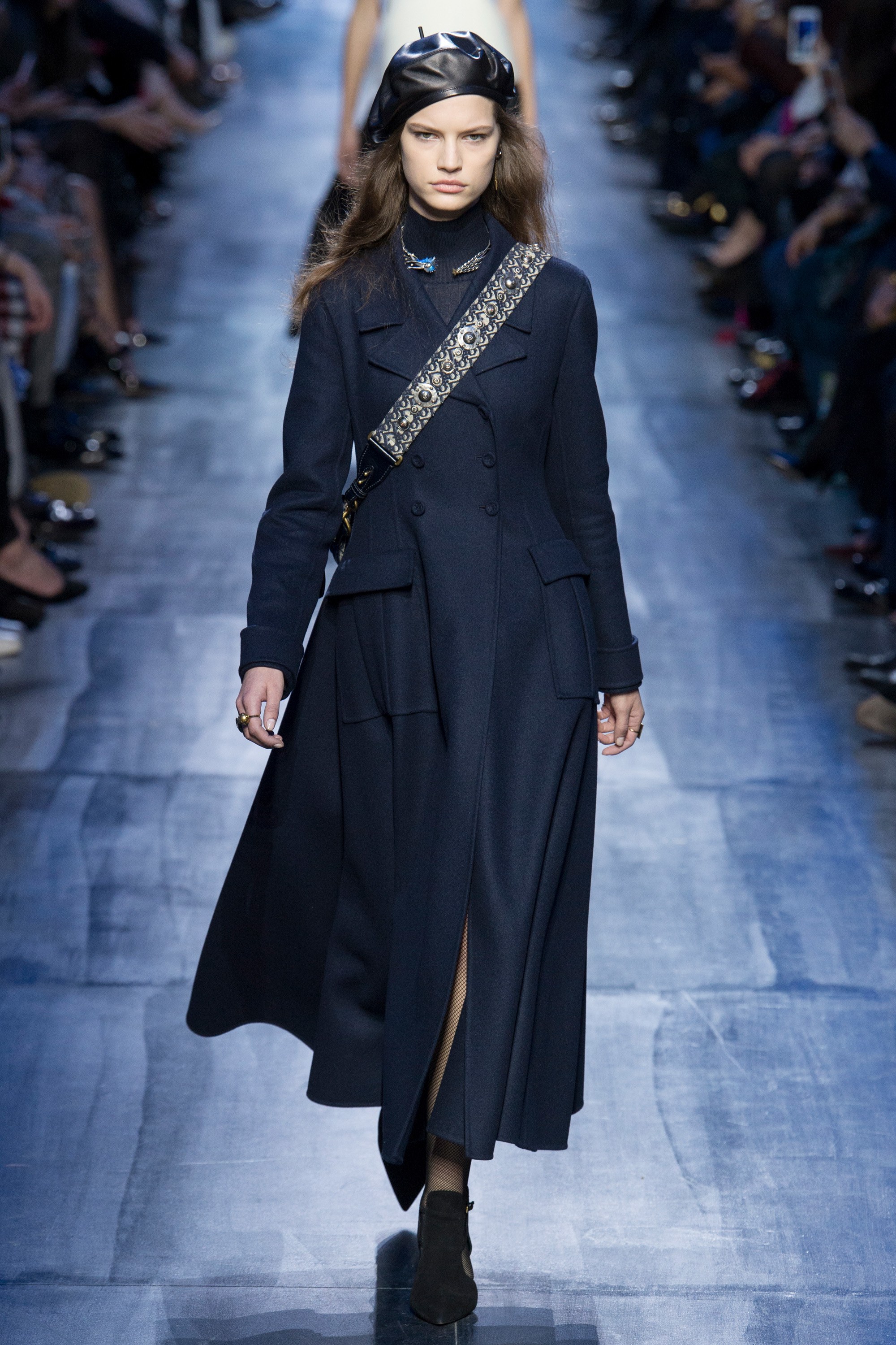 Christian Dior Long Double Breasted Wool Coat in Navy UFO No More